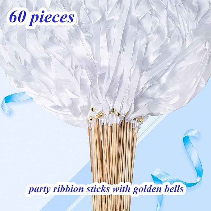 60 Pieces Wedding Colorful Ribbon - Image 3