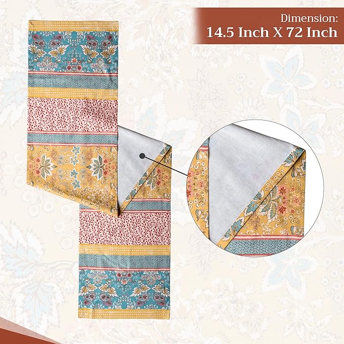 Maison d' Hermine Table Runner 100% Cotton Single Layer Table Runners 72 inches - Image 4