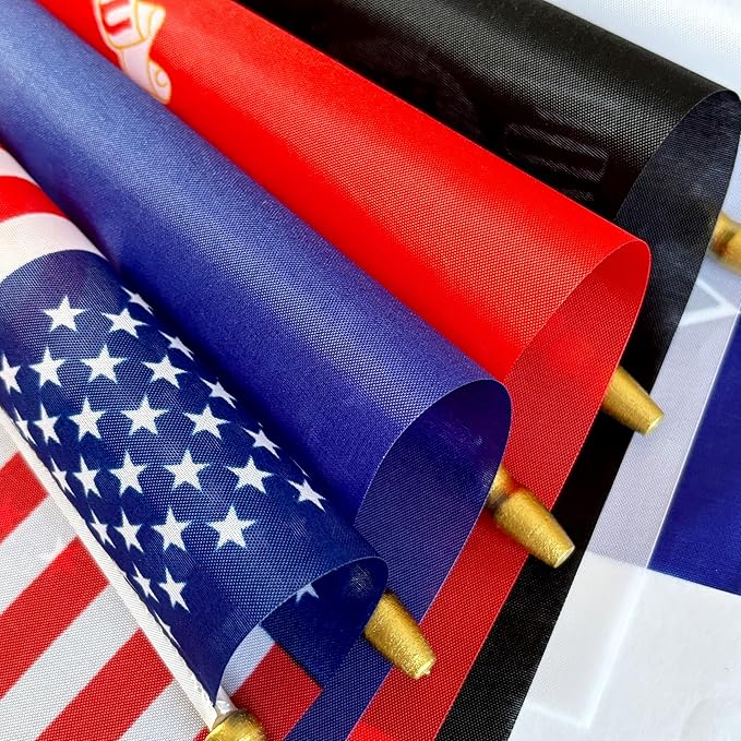 22 Pack All Branches Military Service Flags Set Small Mini Army Armed Forces - Image 5