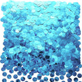 Light Blue Foil Metallic Round Table Confetti Decor Under the Sea Baby Shower by AWESON+PARTY