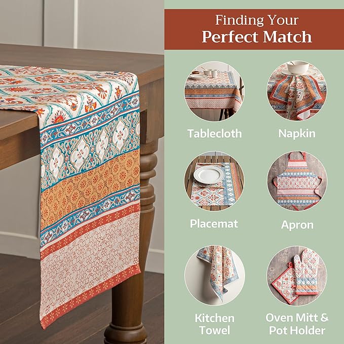 Maison d' Hermine Table Runner 100% Cotton Single Layer Table Runners 108 - Image 5