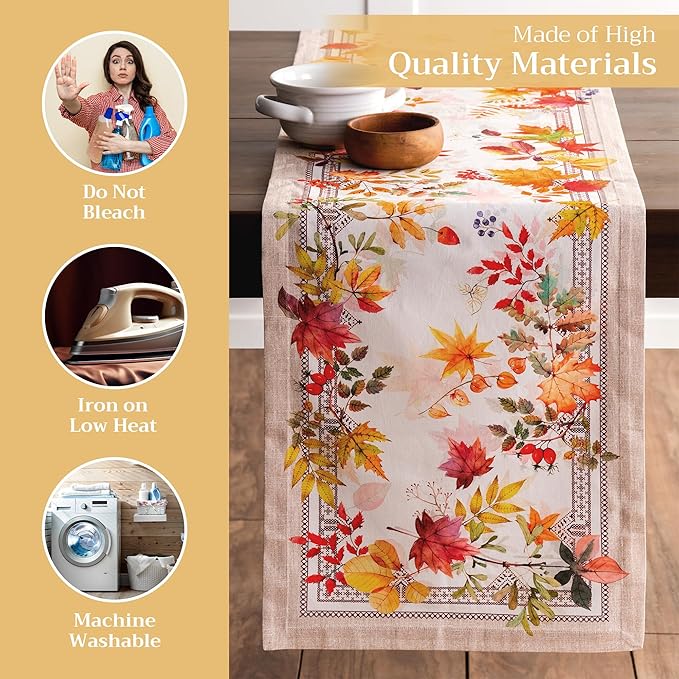 Maison d' Hermine Table Runner 100% Cotton Single Layer Table Runners 108 - Image 3