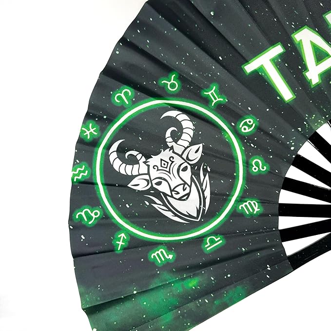 DeFlare | Cosmic Zodiac Rave Fan | Zodiac Sign Hand Fan | Astrology Rave Fan | - Image 2