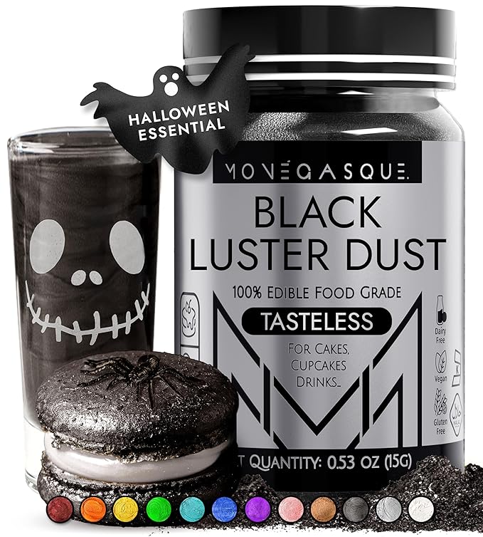 MONÉGASQUE Black Edible Glitter by MON%C3%89GASQUE