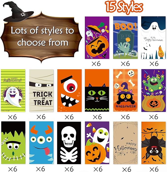 90PCS Halloween Treat Bags Party Favors - Image 2