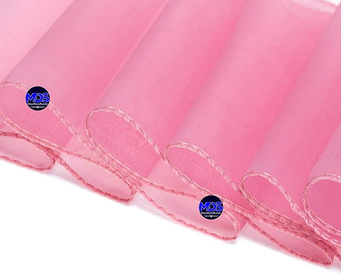 MDS Pack of 75 PCS Organza Chair Sashes Wider Dining Chair Bows Ribbon Tie Back - Image 6