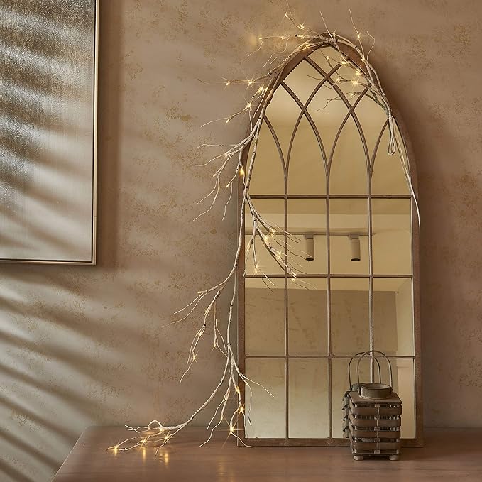 Hairui Birch Garland with Lights 6FT 48 LED Battery Operated, Lighted Twig Vine - Image 8