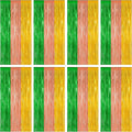 8 Pack Hawaiian Party Decorations, 3.28 FT x 7.05 FT Luau Party Decorations by ZATAYE