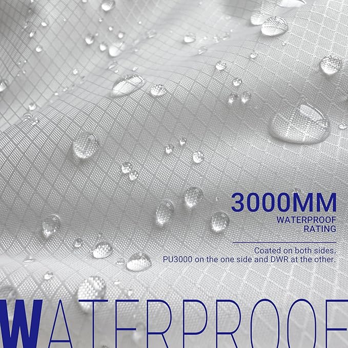 emma kites White Ripstop Nylon PU3000 Waterproof 1.9 oz 70D Diamond Grid Tear - Image 4