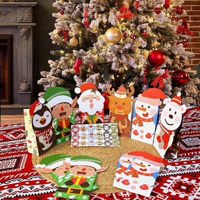Tikitup 24PCS Christmas Treat Bags, Xmas Cookies Wrapping Gift - Image 5