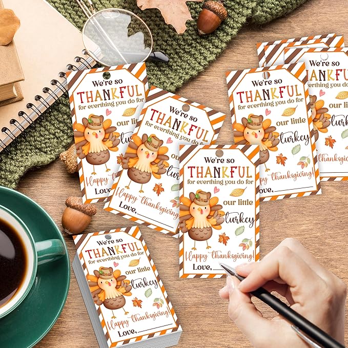 50 PCS Fall Gift Tags Thanksgiving Gift Tags - Image 3