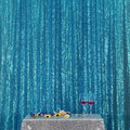 Poise3EHome 6FT x 8FT Turquoise Sequin Photography Backdrop Curtain by Poise3EHome