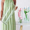 Extra Large Acrylic Cylinder Clear Vase by Unknown