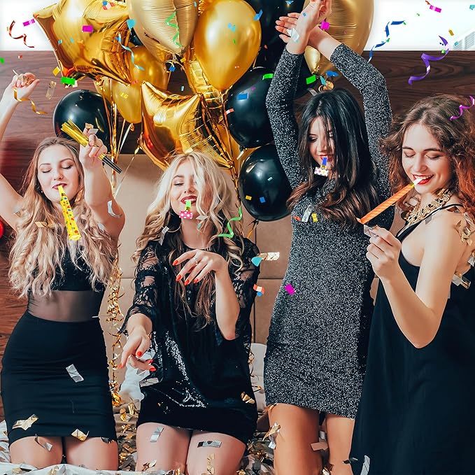 24 Pcs Party Blower Colorful Blowouts Noisemakers Birthday Blowouts Whistles - Image 5