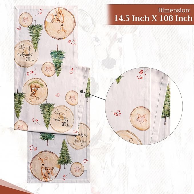 Maison d' Hermine Table Runner 100% Cotton Single Layer Table Runners 108 - Image 4