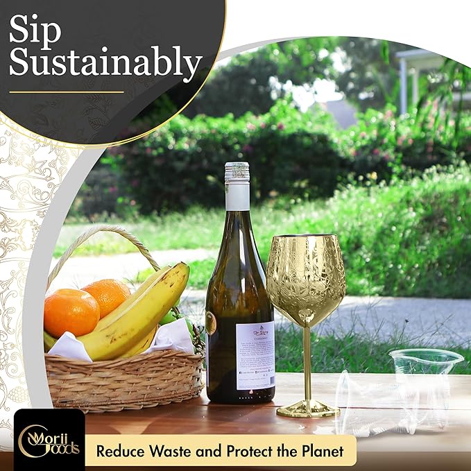 Stainless Steel Wine Glasses - Image 6