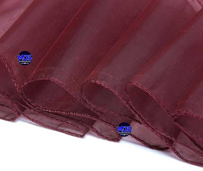 MDS Pack of 100 PCS Organza Chair Sashes Wider Dining Chair Bows Ribbon Tie Back - Image 4
