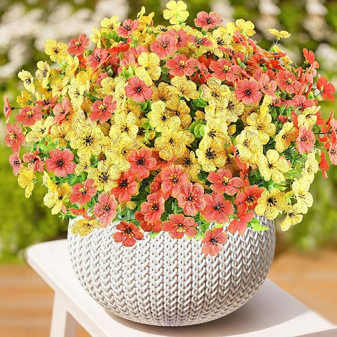 AmyHomie 16 Bundles Artificial Flowers - Image 6