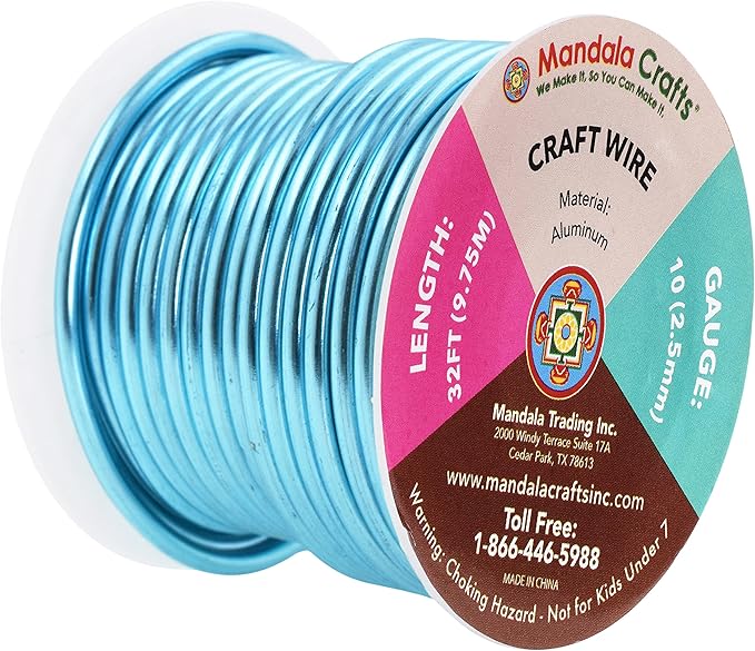 Mandala Crafts 10 Gauge Anodized Aluminum Craft Wire - Image 2
