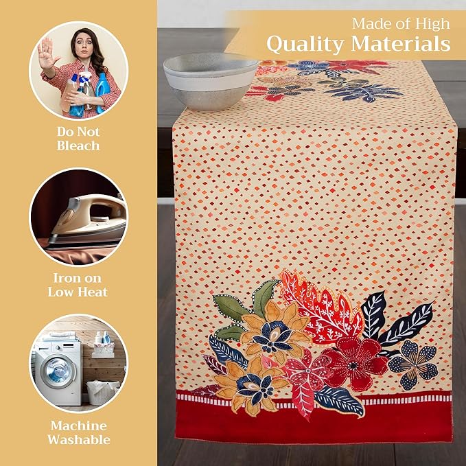 Maison d' Hermine Table Runner 100% Cotton Single Layer Table Runners 72 inches - Image 3