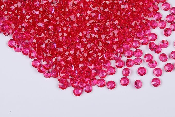 1000pcs Platic Acrylic Gems Fake Acrylic Diamonds Vase filler Beads Faux by WelcometoGintoaria
