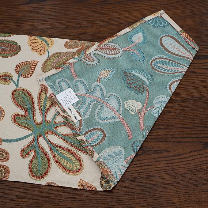 Mika Home Tropical Leaf Table Runner - Image 6