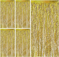 Gold Backdrop Birthday Decorations Foil Curtain Backdrop Gold Streamers Dance by BOMSI