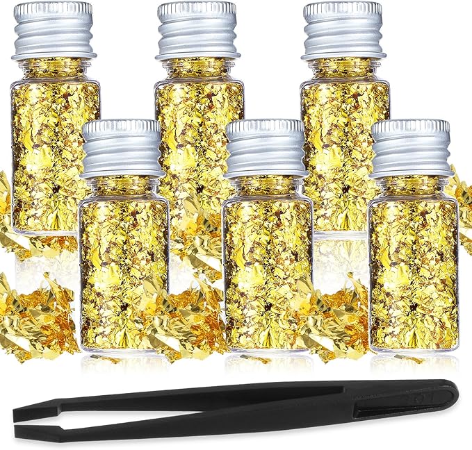 6Pcs Decorative Gold Leaf by Unknown