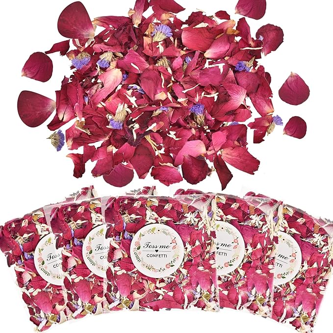 20 Pack Biodegradable Confetti, Dried Flower Petals, Biodegradable Flower Petals by Jexusev