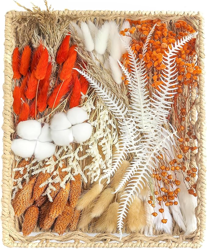 xin's convey DIY Autumn Natural Dried Flower Kit, Mini Stemming Bouquets by xinsconvey