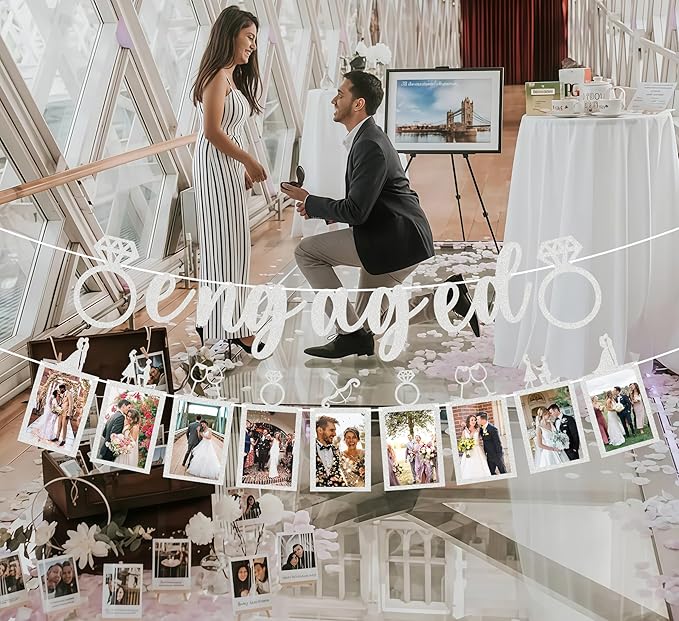 Pre-Strung Engaged Photo Banner - Image 5