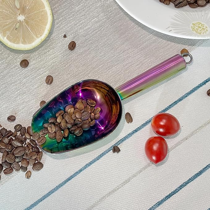 Metal Ice Scoop 3 Oz, Small Stainless Steel Ice scooper - Image 4