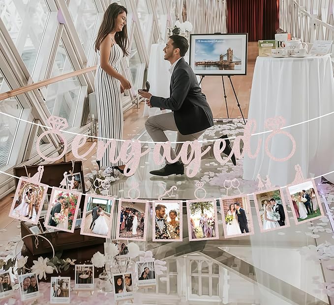 Pre-Strung Engaged Photo Banner - Image 5