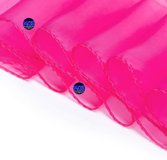 MDS Pack of 75 PCS Organza Chair Sashes Wider Dining Chair Bows Ribbon Tie Back - Image 5