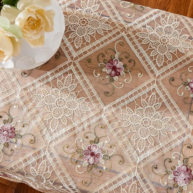 Warm Home Designs 60 Inch Round Tablecloth. Use Small Gold Tablecloth as - Image 4