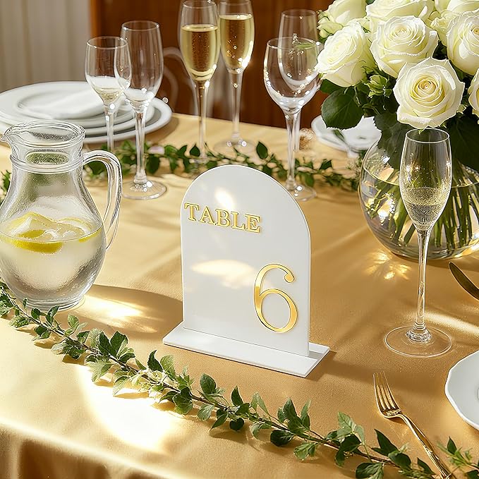 Arch Wedding Table Numbers 1-10 - Image 5