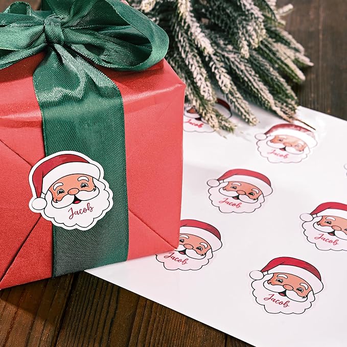 Personalized Christmas Stickers by calliemoment