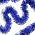 32.8 Ft Blue Christmas Tinsel Garland Metallic Shiny Tassle Banner Wall Hanging by SHUYITT