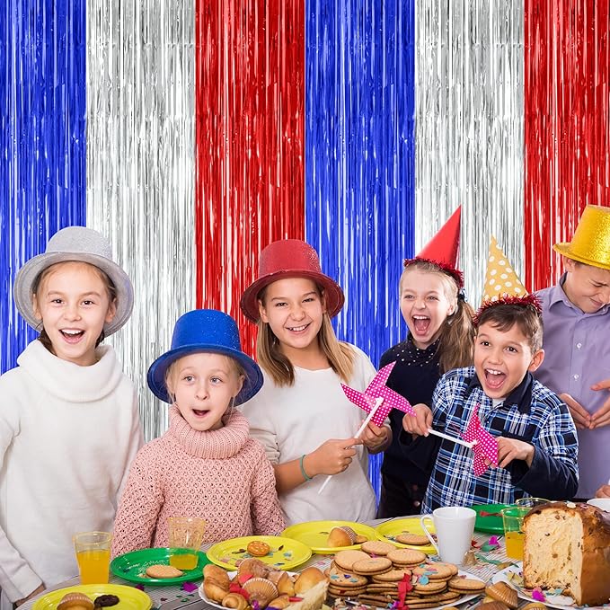 4 Pack 4th of July Decorations, 3.28 FT x 7.05 FT Independence Photo Backdrop - Image 5