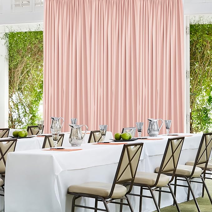 AK TRADING CO. 10 feet x 10 feet Polyester Backdrop Drapes Curtains Panels - Image 9