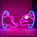 Easter Bunny Neon Sign Trendy Bunny Crossing Hole LED Light Sign by BNEMCEZHLEDNEONSIGN