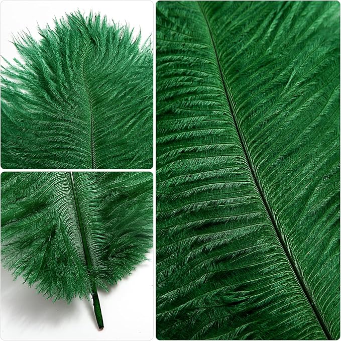 THARAHT 24pcs Ostrich Feathers Natural Bulk 10-12Inch 25cm-30cm - Image 3