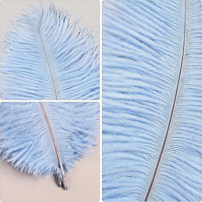THARAHT Light Purple Ostrich Feathers 12pcs Natural Bulk 10-12Inch 25cm-30cm - Image 3