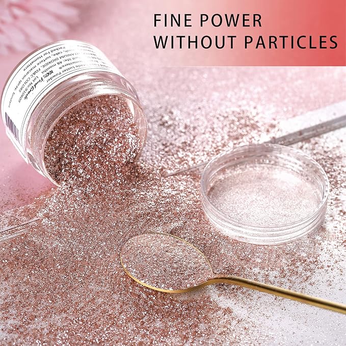 HomeHere Edible Luster Dust Food-Grade Glimmer Powder Glitter - Image 2