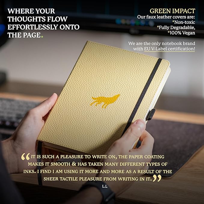 Dingbats A5 Wildlife Notebook Journal Hardcover, Cream 100gsm Ink-Proof Paper - Image 5
