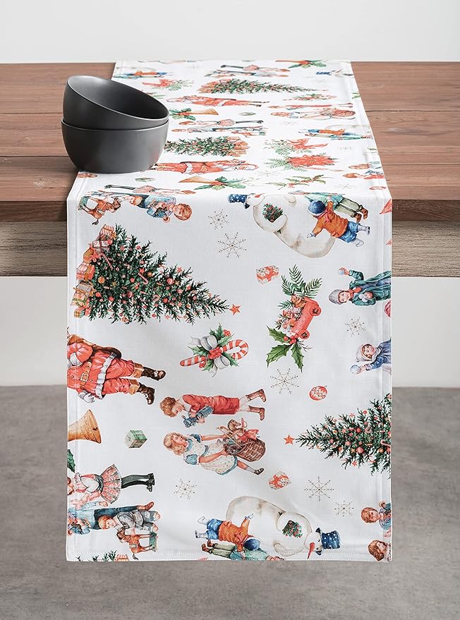 Maison d' Hermine Table Runner 100% Cotton Double Layer Table Runners 108 - Image 9