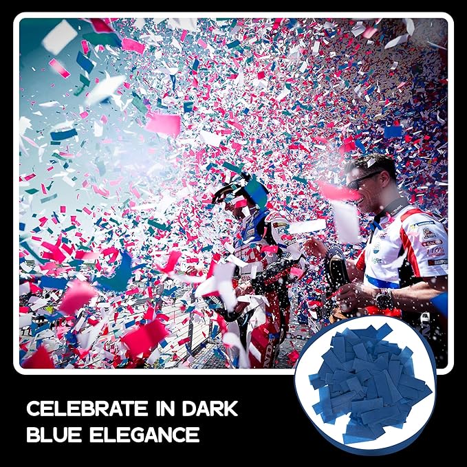 Ultimate Confetti, Dark Blue Biodegradable Confetti - Image 3