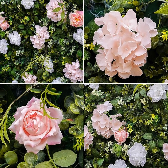 Artificial Luxury‌ Flower Wall Panels, Gorgeous 3D Silk Floral Backdrop - Image 3