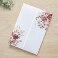 PONATIA 50PCS Vellum Jackets for 5x7 Invitation Cards- 135GSM Burnt Orange by ponatia
