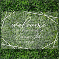 Andaz Press Custom Large Wedding Acrylic Sign, 16 x 24 Inches, Geometric Welcome by AndazPress